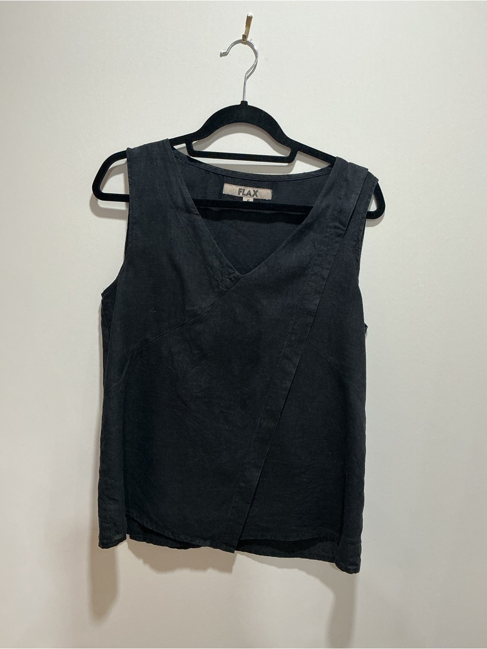 Flax linen sleeveless top size small